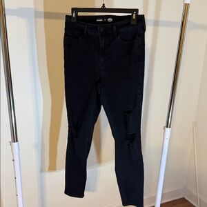 Old Navy Black High-Rise Skinny Jeans (Rockstar)